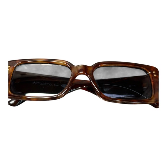Frye Tortoise Shell Rectangle Sunglasses | Vintage Y2K Vibe pre-owned - Picture 4 of 9